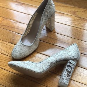 NEW Anthro Lace Pumps by DEIMILLE